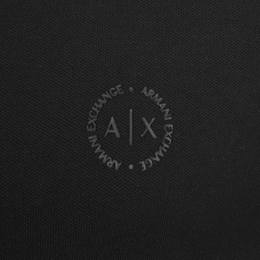 Alternative Image for ProductArmani Exchange Long Sleeved Polo T Shirt Black3